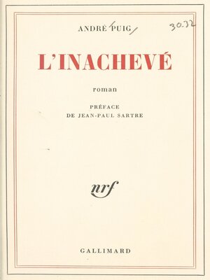 cover image of L'inachevé